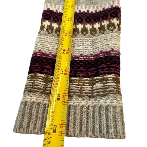 Athleta Fair Isle Nordic Sweater Dress Gray Women's Knit Size Small - Picture 3 of 6